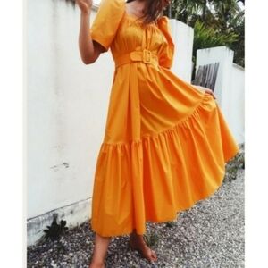 MR. LARKIN ODE DRESS IN BRIGHT ORANGE